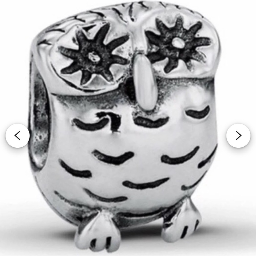 Pandora Silver Owl Charm (retired)